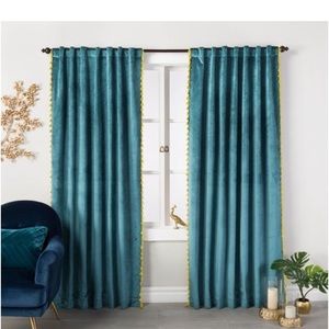 Pair of Opalhouse from Target Velvet Curtains